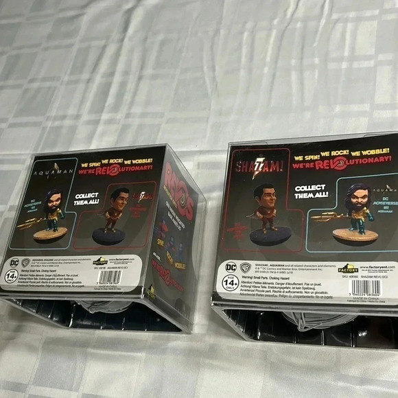 NWT REVOS AQUAMAN REVOS SHAZAM revolution prefer selling as a  pair . Weighted - Picture 3 of 10